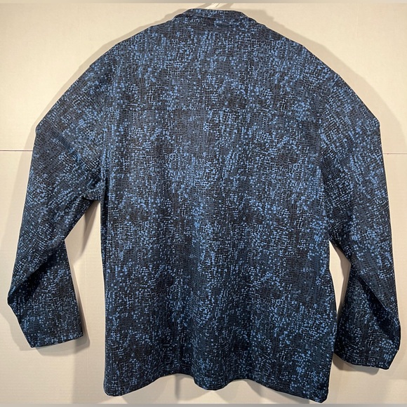 01.Algo Performance Polyester/Spandex Qtr Zip Sweatshirt Men's 2XL Blue - Picture 5 of 10